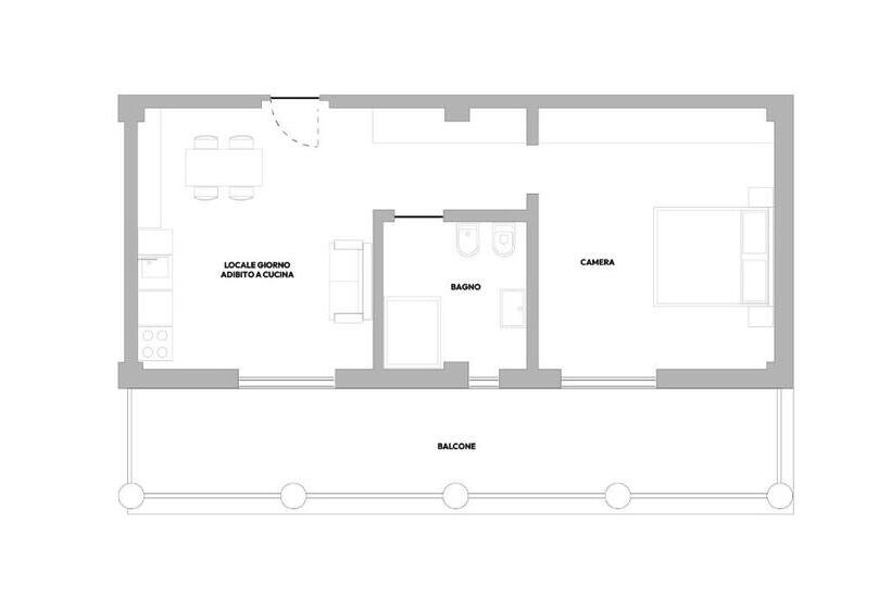 带1个卧室的公寓, Residence Al Frantoio