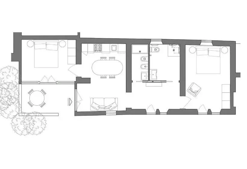 2ベッドルームのエクゼクティブアパートメント, Tenuta Torre Rossa Farm & Apartments