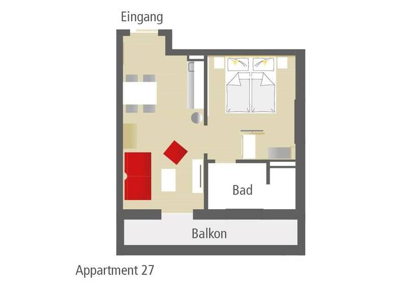Апартаменты 1 Спальня Вид на Сад, Gasthauspension Hofmann