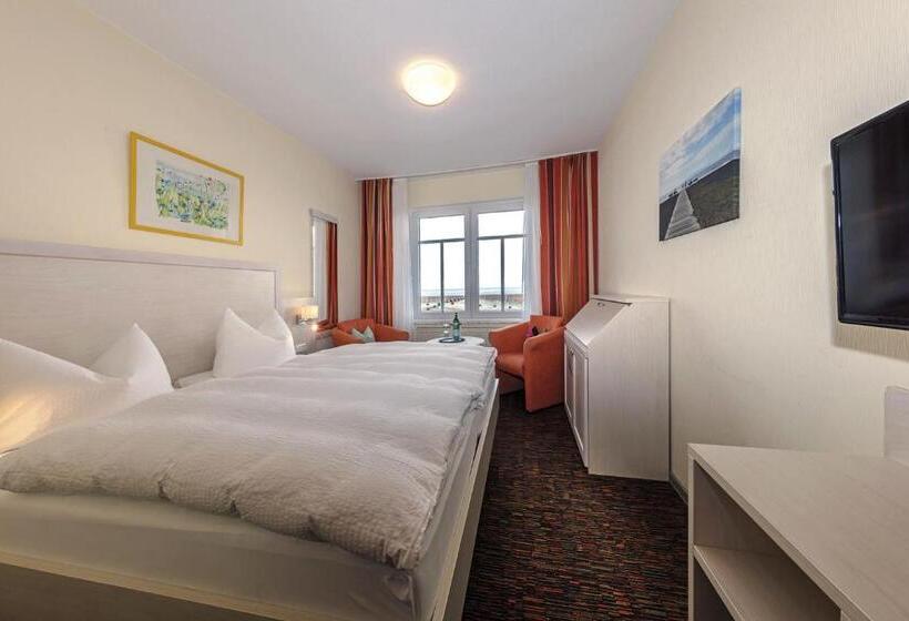 غرفة كومفورت مطلة علي البحر, Strandhotel Wietjes