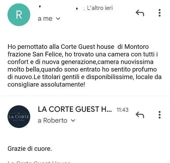 キングサイズベッドのスタンダードルーム, La Corte Guest House