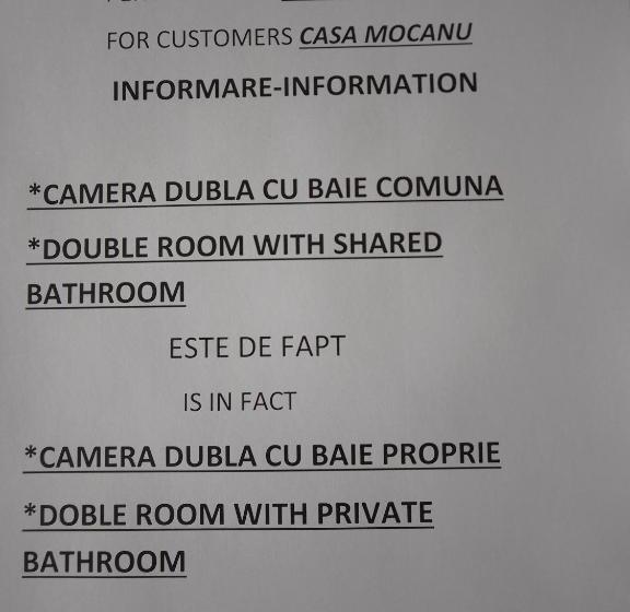 غرفة قياسية حمام مشترك, Casa Mocanu