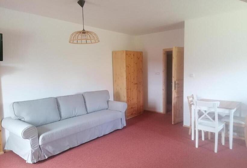 חדר סטנדרט לשלושה עם מרפסת, Penzion Henke