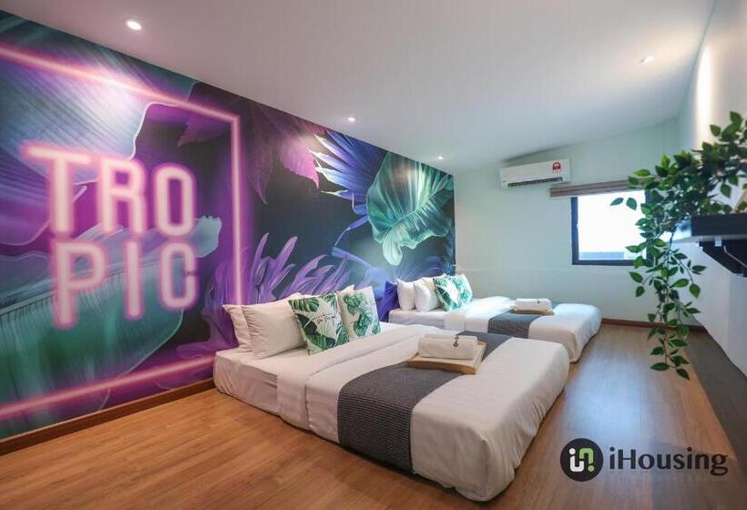 Quarto Quádruplo Standart Casa de Banho Partilhada, Trevor Hotel By I Housing