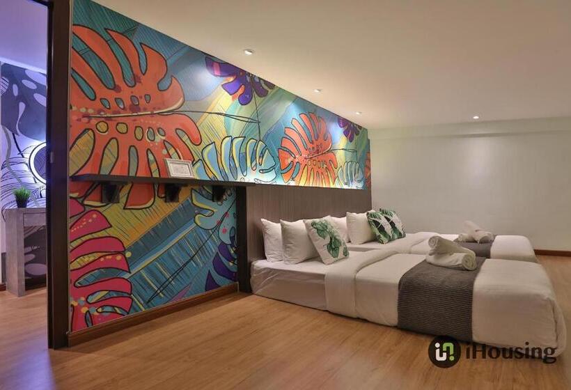 Quarto Quádruplo Standart Casa de Banho Partilhada, Trevor Hotel By I Housing