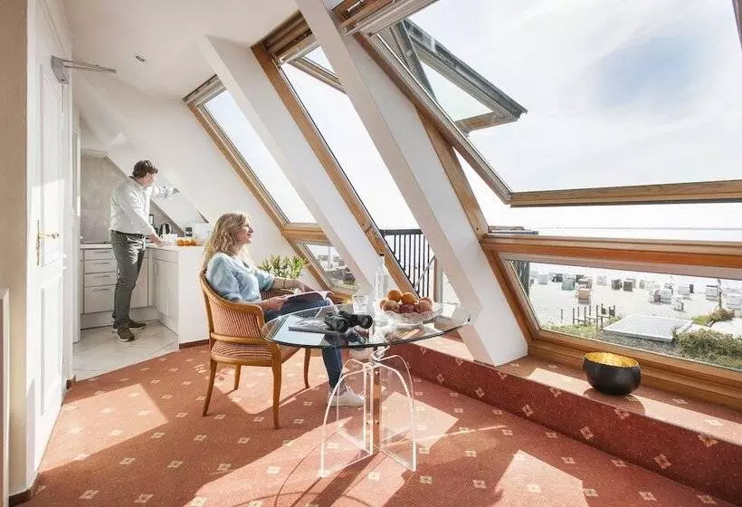 オーシャンビュージュニアスイート, Büngers Apartment Hotel Mit Sommerstrandkorb & Gartensauna