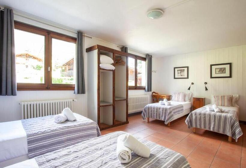 スタンダード４人部屋, La Chaumière Mountain Lodge