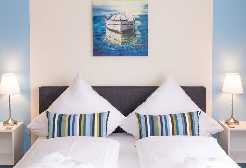 غرفة ديلوكس مزودة بشرفة, Das Frühstückshotel Büsum