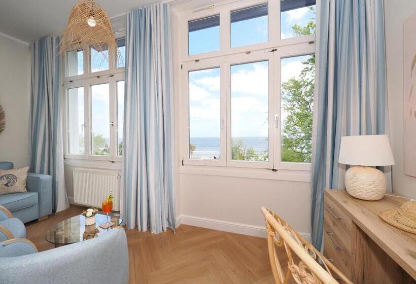小型套房带海景, Strandvillen Heringsdorf