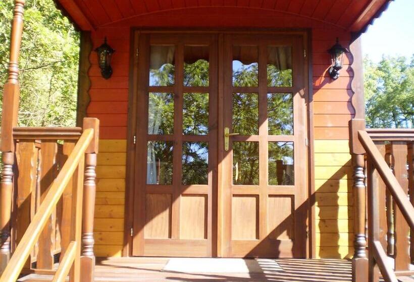 غرفة قياسية مع حمام خارجي, Les Roziers   Roulotte