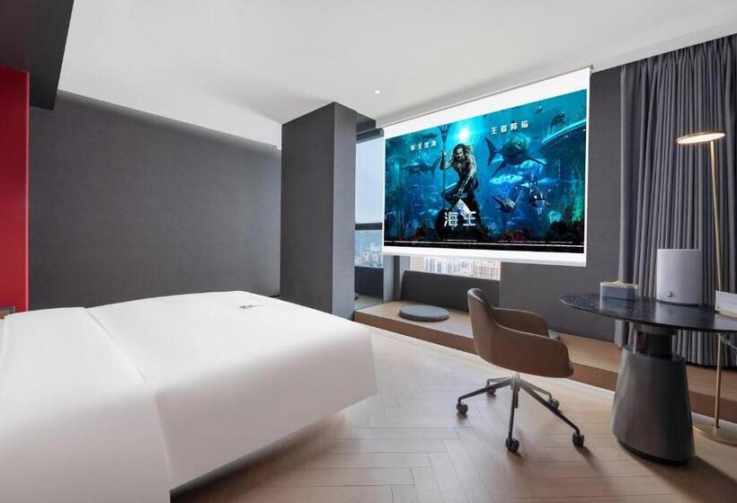 キングサイズベッドのデラックスルーム, Atour S Hotel Lanzhou Convertion Exhibition Center