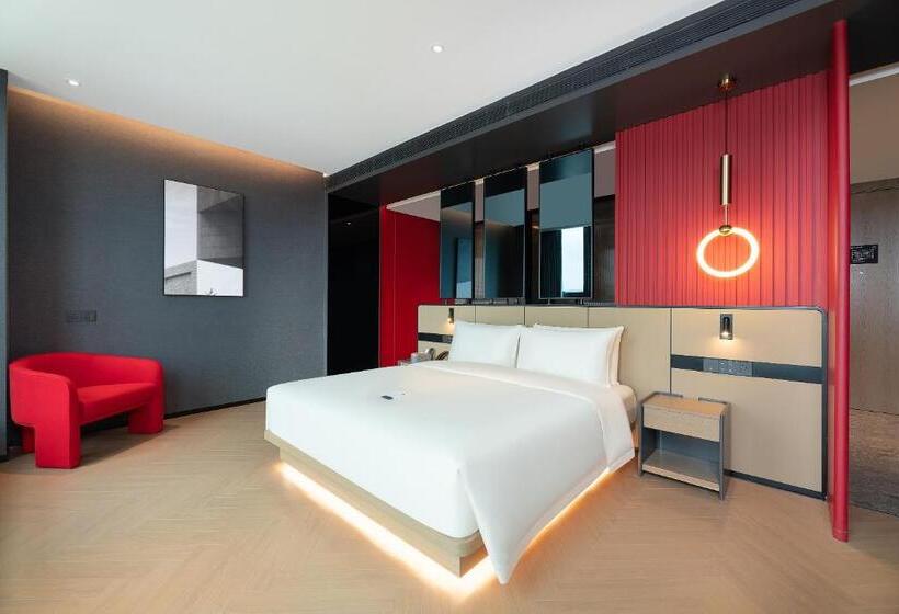 キングサイズベッドのデラックスルーム, Atour S Hotel Lanzhou Convertion Exhibition Center