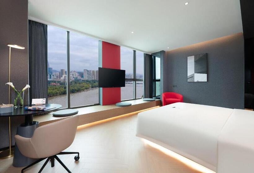 キングサイズベッドのデラックスルーム, Atour S Hotel Lanzhou Convertion Exhibition Center