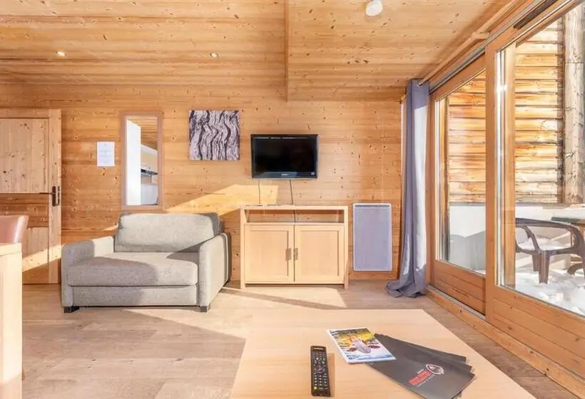 テラス付き１ベッドルームアパートメント, Résidence Dormio Resort Les Portes Du Grand Massif   Flaine
