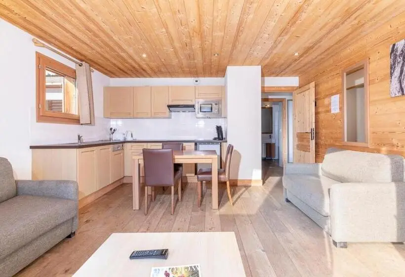 テラス付き１ベッドルームアパートメント, Résidence Dormio Resort Les Portes Du Grand Massif   Flaine