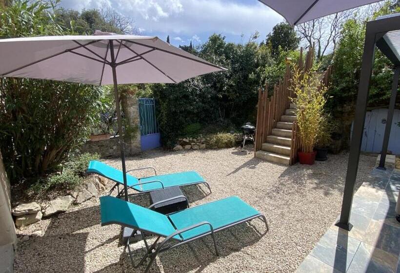 キングサイズベッドのデラックススイート, La Suite De Charme Du Mas De La Fontaine De Jonquier Avec Spa Privatif