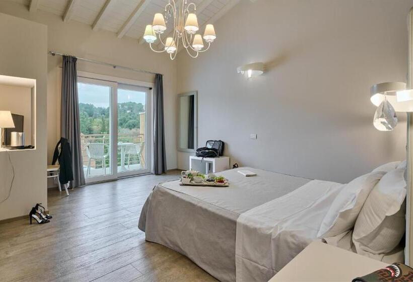 غرفة ديلوكس مزودة بشرفة, Relais I Piastroni