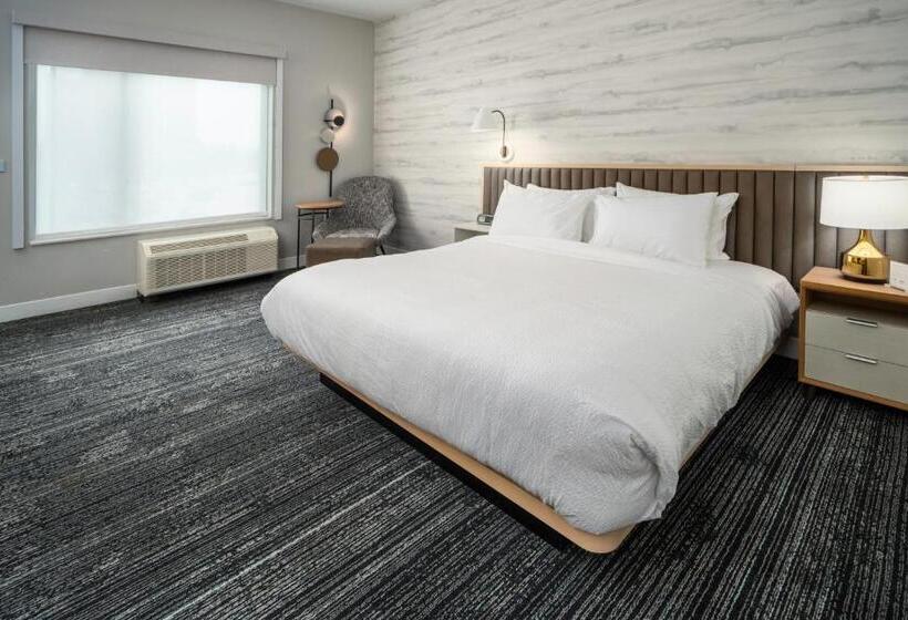 带大床的标准工作室, Towneplace Suites By Marriott Louisville Downtown