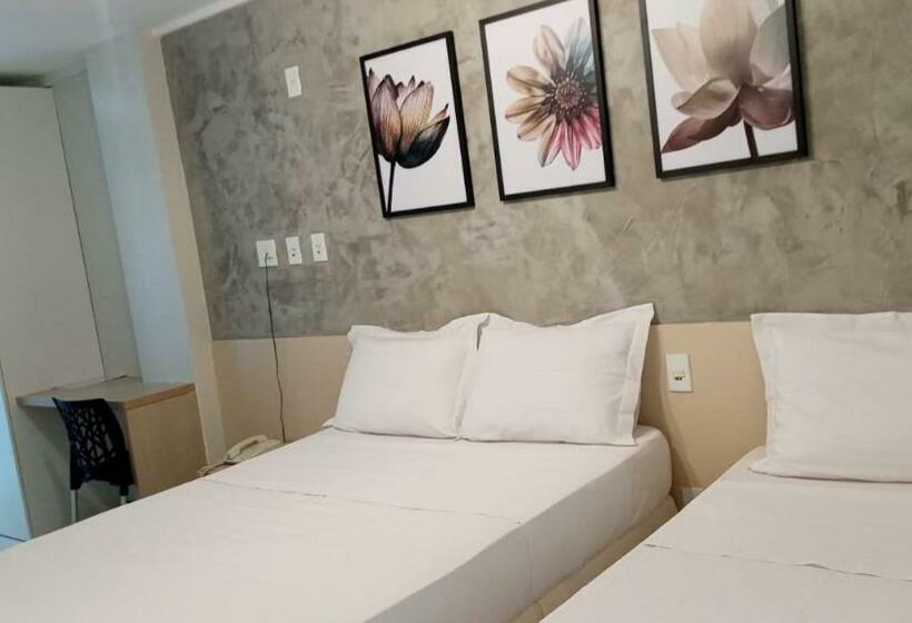 Standaard Vierpersoonskamer met Balkon, Gran Lençóis Flat Residence