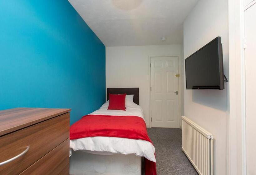 标准单人间共用浴室, Townhouse @ Edleston Road Crewe