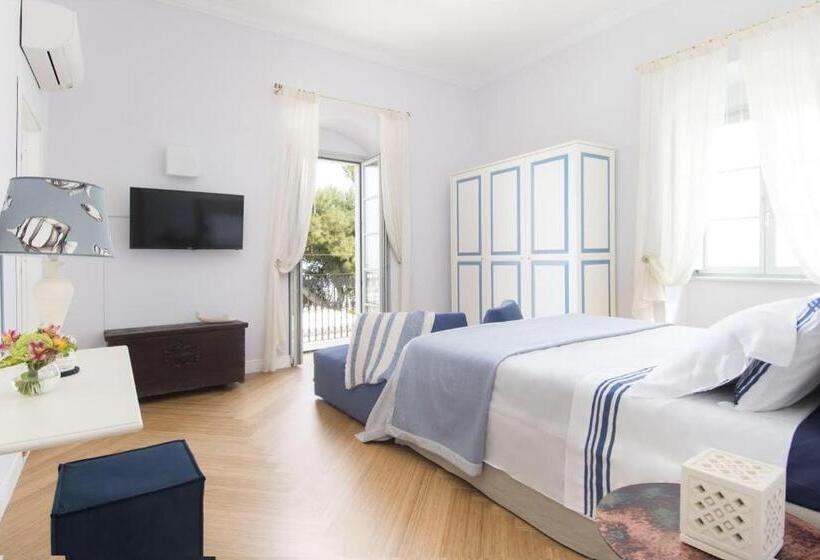 חדר דלוקס עם מרפסת נוף לים, Dimora Cummà Marì