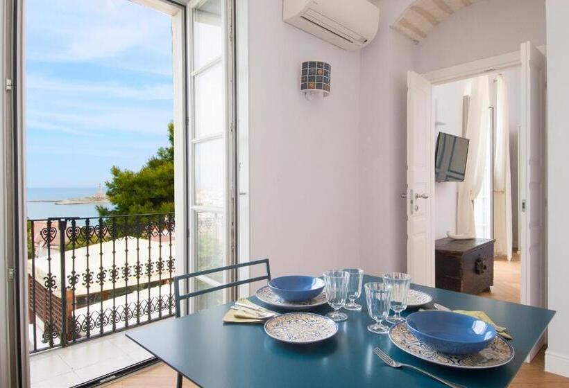 חדר דלוקס עם מרפסת נוף לים, Dimora Cummà Marì