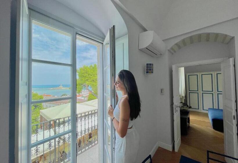 חדר דלוקס עם מרפסת נוף לים, Dimora Cummà Marì