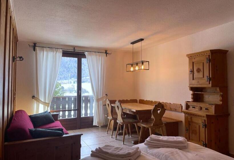 דירה בת חדר שינה 1 עם נוף, Chesa Silva Silvaplana