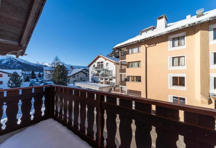 דירה בת חדר שינה 1 עם מרפסת, Chesa Silva Silvaplana