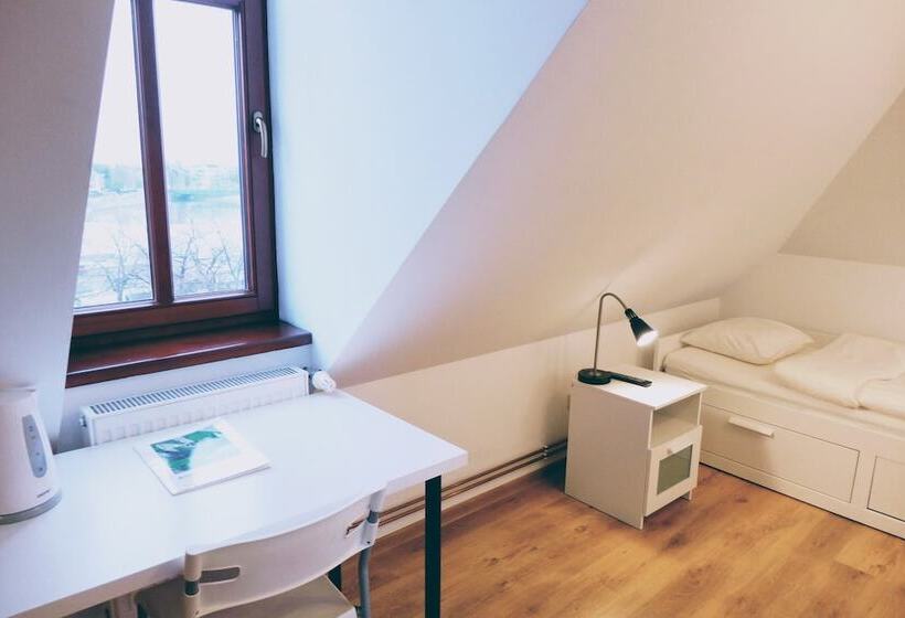 带河景的标准单人间, Wenderedu Business Center