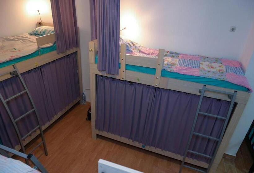 تختخواب در اتاق مشترک, Skopje Hostel