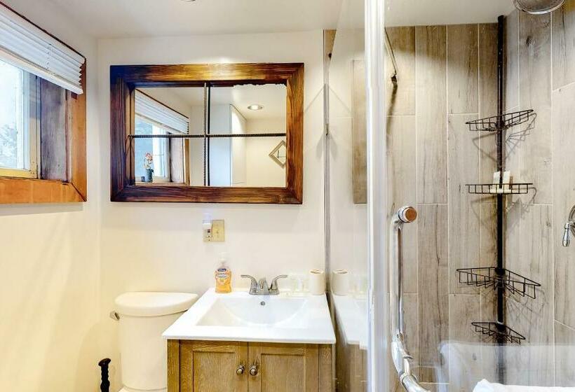 Апартаменты 2 Спальни, Modern Log Chalet   Lower Unit
