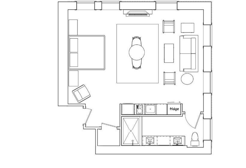 キングサイドベッドのスタンダードワンルーム, The Bank Hotel Deadwood
