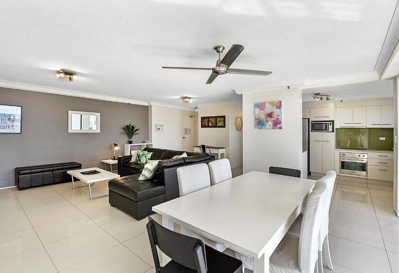 침실 2개 바다 전망 아파트, Surfers Century Oceanside Apartments