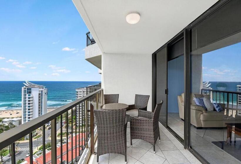 침실 2개 바다 전망 아파트, Surfers Century Oceanside Apartments