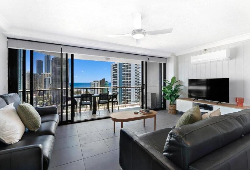 带2个卧室的高级公寓, Surfers Century Oceanside Apartments