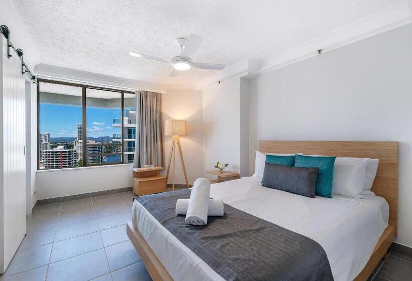 带2个卧室的高级公寓, Surfers Century Oceanside Apartments