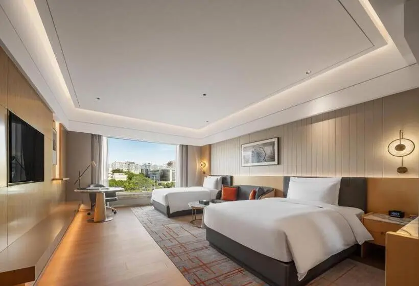 ２ダブルベッドのスタンダードルーム, Wyndham Grand Zhaoqing Downtown