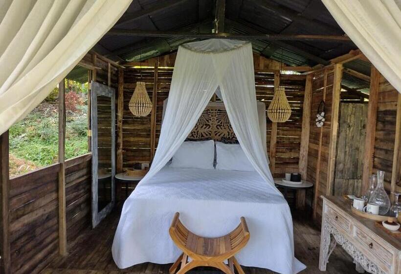 غرفة قياسية مطلّة علي الحديقة, Cabañas La Finca