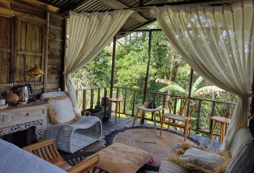 غرفة قياسية مطلّة علي الحديقة, Cabañas La Finca