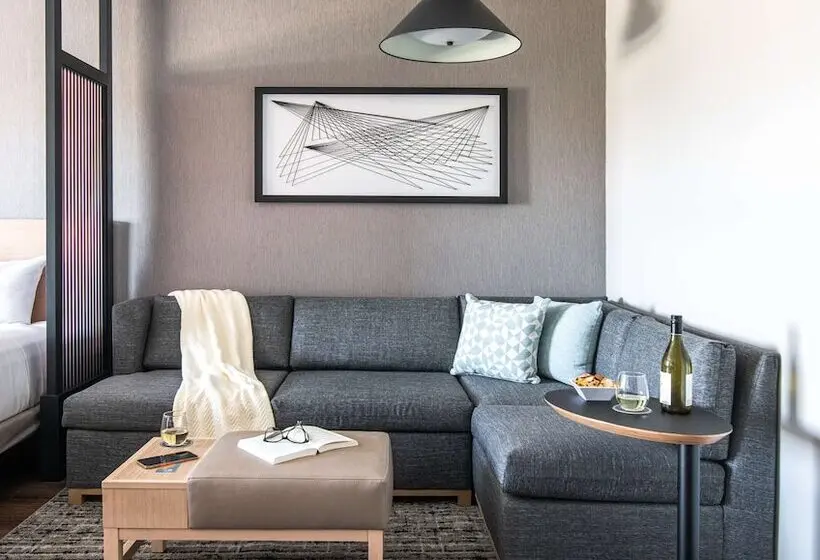 身障者適用クイーンサイズベッドルーム, Hyatt Place Newark Silicon Valley