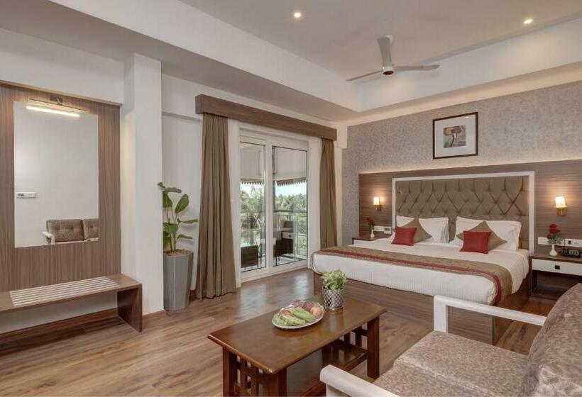 디럭스 룸 킹사이즈 침대, Kumarakom Park Resort