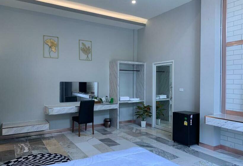 스탠다드 룸 킹사이즈 침대, Khengpa Cafe & Resort