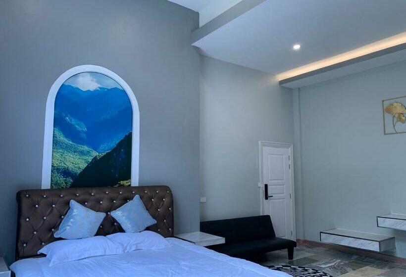 带大床的标准间, Khengpa Cafe & Resort