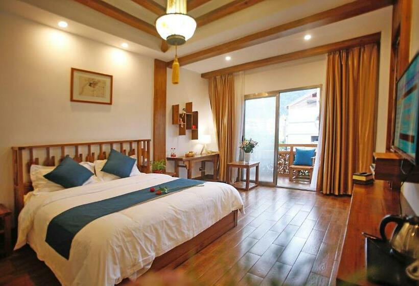 غرفة ديلوكس مزودة بشرفة, Guihua Road 106th Hostel