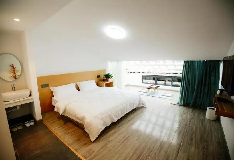 Deluxe-huone King-vuode, Guihua Road 106th Hostel