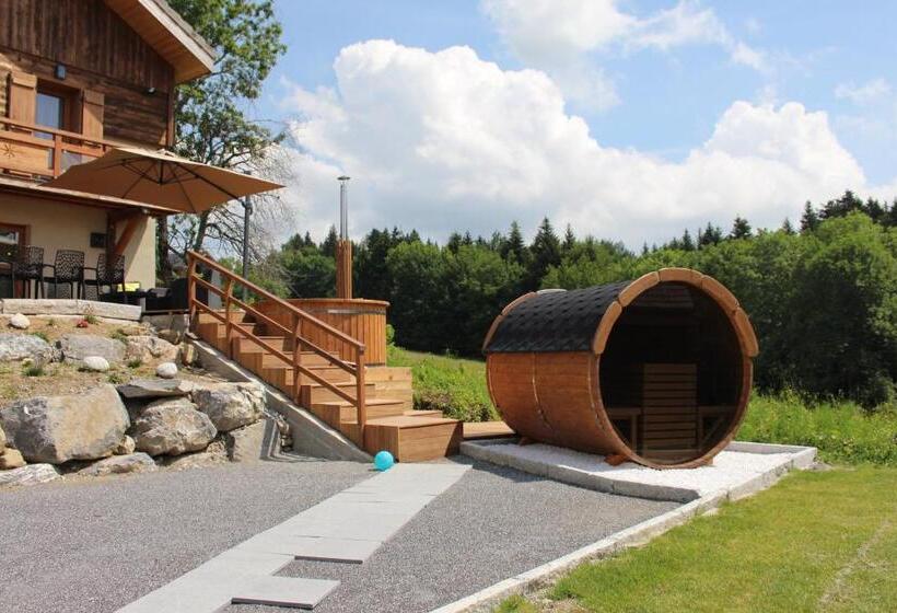 חדר סטנדרט נוף להרים, Les Chalets De Ludran