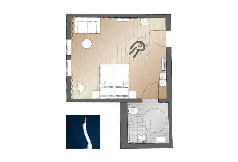 身障者適用キングサイズベッドルーム, 1601 Inklusionsunternehmen
