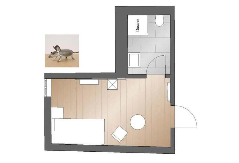 장애인을 위한 스탠다드 싱글 룸, 1601 Inklusionsunternehmen