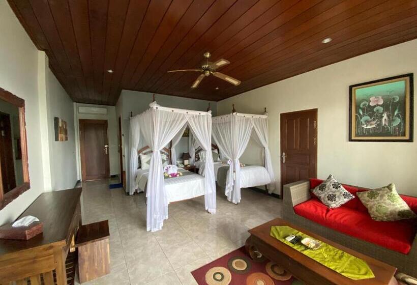 חדר דלוקס נוף לים, Puri Wirata Dive Resort And Spa Amed